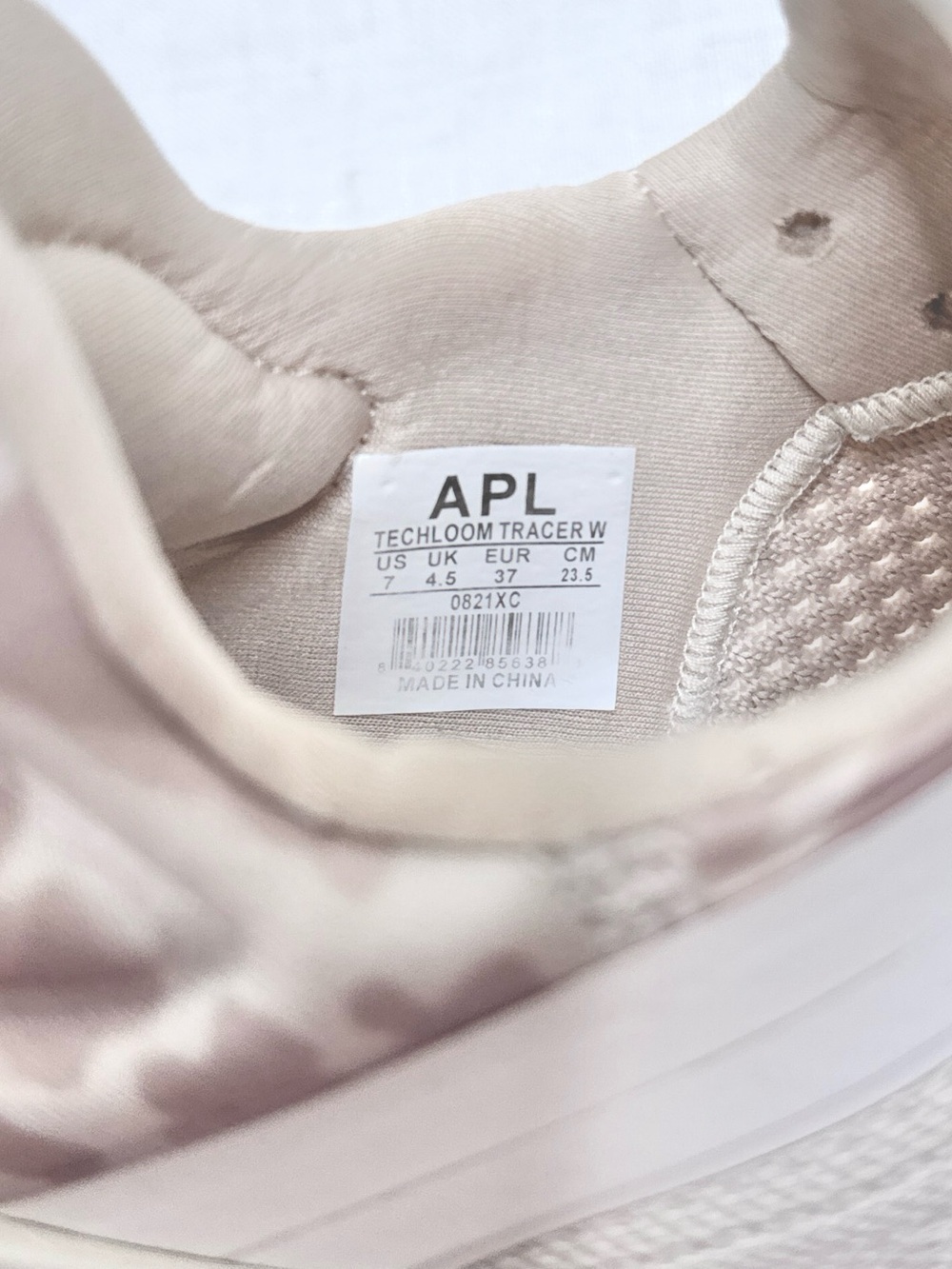 APL TechLoom Tracer Knit Sneakers Beach Almond Leopard Women's Size 7 - Picture 11 of 12
